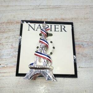 Napier Silvertone Eiffel Tower Pin